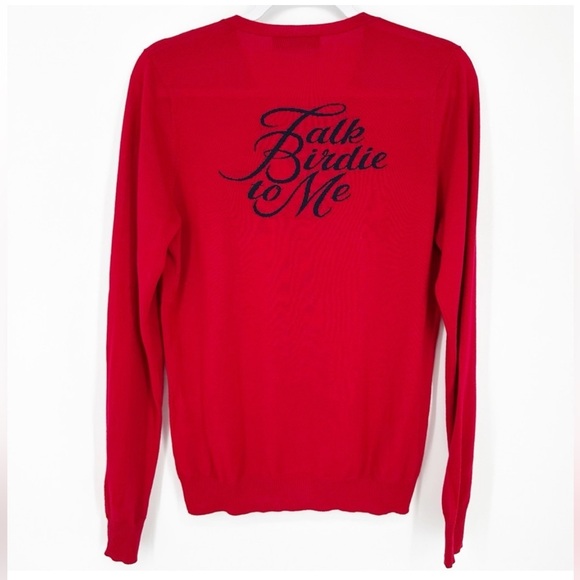 Talk Birdie to Me G-Fore 100% Merino wool cardigan sweater